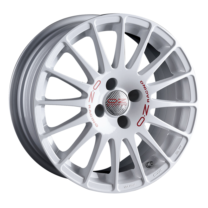 SUPERTURISMO WRC RACE WHITE RED LETTERING OZ RACING WHEELS